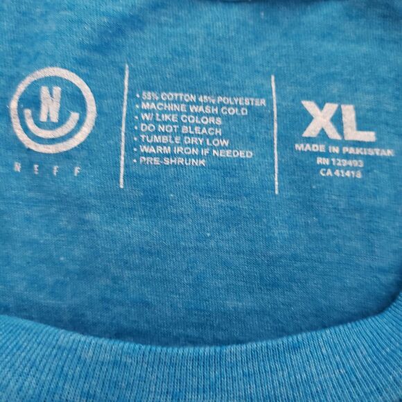 NEW!! NEFF Men SIZE XL Design Company Blue Skate Snowboard Surf T-Shirt - Picture 4 of 7